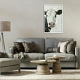 thumbnail image 3 of Stupell Industries Up Close Cow Animals & Insects Painting White Framed Art Print Wall Art, 20 x 30, 3 of 10