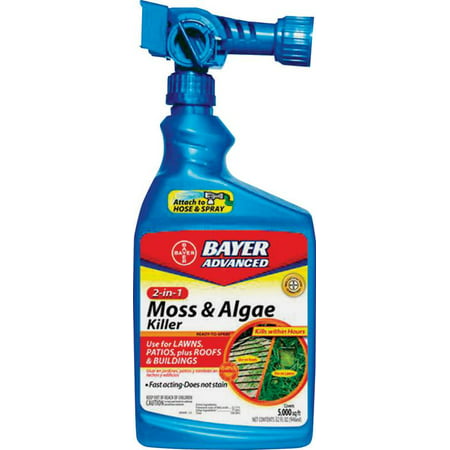 Bayer Advanced 2-in-1 Moss & Algae Killer Ready-to-Spray, 32 Oz.