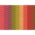thumbnail image 1 of Ahgly Company Indoor Rectangle Patterned Papaya Orange Area Rugs, 2' x 3', 1 of 1