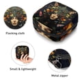 thumbnail image 3 of Bohemian Period Pouch Sanitary Napkin Pouch Travel Makeup Bag Small under Clothes Travel Pouch - 4.7x6.6x6.6 in. Velvet, Sponge, 3 of 6
