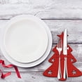 thumbnail image 4 of 4pcs Christmas Tree Cutlery Bag, Cutlery Bag Cutlery Holder, Unique Exquisite Cutlery Holder Organizer Best For Party Table, Christmas Dinner Decorati, 4 of 5
