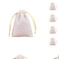 thumbnail image 2 of Minnieouse Bolsa para joyería Bolsas con cordón Anillos Embalaje Exhibición Artesanías Titular Regalos de boda Bolsas dibujables Beige-7 Beige-7*9 10piezas, 2 of 3