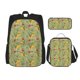 thumbnail image 1 of Balery Taco Mochila escolar 3 en 1 para niños: mochila resistente con lonchera térmica y estuche para lápices. Mochila escolar para niños y niñas., 1 of 7