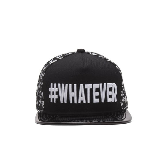#WHATEVER Emoticon Polished Bill Snapback