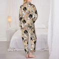 thumbnail image 6 of Goofa Groovy Disco Printed Women’s 2 Piece Pajama Set Super,Pajamas Women's Long Sleeve Sleepwear Soft Button Down Loungewear Pjs Lounge Set Nightwear-Large, 6 of 9