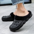 thumbnail image 2 of YLYL Mens Womens Clogs Winter Fleece Breathable Walking Garden Shoes Warm Non-Slip Mule Footwear, 2 of 8