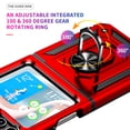 thumbnail image 5 of Allytech Rugged Case for Samsung Galaxy Z Flip5, Military Grade Protection Shockproof Cover with Metal Rotatable Ring Stand, Magnetic Car Mount Holder Case for Samsung Galaxy Z Flip5 - Red, 5 of 8