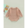 thumbnail image 4 of Faithtur Bébé Automne Hiver Romper, Tache Colorée Manches Longues en Tricot Col Rond Body, 4 of 9
