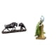 thumbnail image 1 of Estatua de escritorio,Figura decorativa de pelea de toros y osos,Colecciones de esculturas de toros,artesanía de resina,decoración,Figura de escritorio,Estante de estatua de pavo real para, 1 of 8