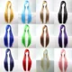 thumbnail image 2 of Peluca de cosplay de anime colorida de 80 cm, suministros al por mayor, extensión de cabello, flequillo largo y liso, varios colores disponibles para pájaros pequeños, 2 of 4