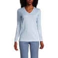 thumbnail image 3 of Lands' End Women's Petite Relaxed Supima Cotton T-Shirt, 3 of 3