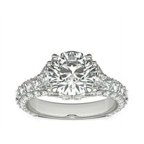 1.50 Ct Beautiful Round Cut Solitaire Real Diamond (F-G/VS1) Anniversary Ring for Ladies Solid 18K White Gold Size 6 by Diamond-Capitals