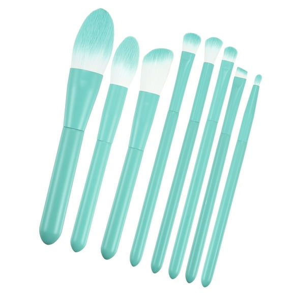 Vocoste  Travel Blending Makeup Brush Set Foundation Contour Concealer Blusher Brush Light Blue 8 Pcs