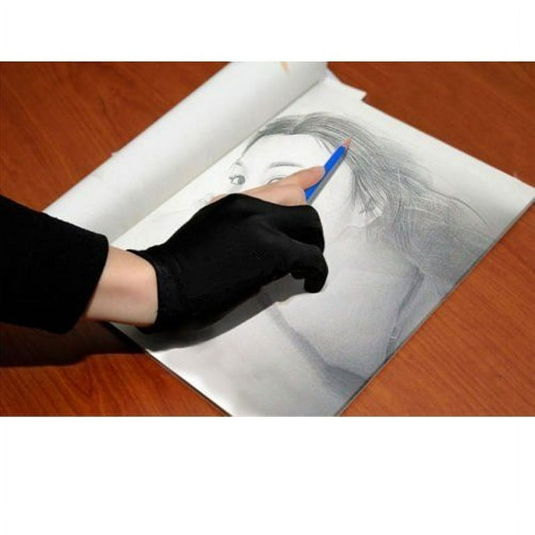 Huion Artist Glove for Graphics Drawing Tablet Right/Left Hand Free Size  Black