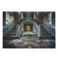 thumbnail image 1 of Rustic Cutting Board, Destroyed Main Entrance Hallway of Ravaged Opera House with Symmetric Stairs Photo, Decorative Tempered Glass Cutting and Serving Board, Large Size, Brown Beige, by Ambesonne, 1 of 1