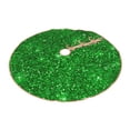thumbnail image 2 of Bingfone Christmas Tree Skirt Mat Christmas Decoration Interior 48"-Green Glitter, 2 of 8