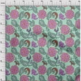 thumbnail image 4 of oneOone Viscose Jersey Aquamarine Fabric Asian Paisely Craft Projects Decor Fabric Printed By The Yard 60 Inch Wide, 4 of 4