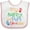 White and Pink, variant on Inktastic Nanny and Pops Love Me Grandkids Boys or Girls Baby Bib