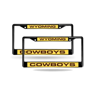 Dallas Cowboys NFL Premium Black Zinc Alloy Team License Plate Frame - 4  Screw Tag Holder with Graffiti Style Lettering - Black Background and Team