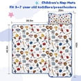 thumbnail image 5 of White Baseball Elements Pattern Toddler Nap Mats for Kids Preschool,Sleeping Mat Bag or Kids,Toddler Sleeping Bag,Toddler Nap Mat or Daycare, 5 of 6