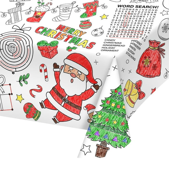 Mantel desechable Christmas Decorations Gatherfun, 54 x 88 pulgadas