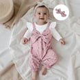 thumbnail image 3 of Emy Dola Newborn Baby Girl Clothes Ruffle Long Sleeve Romper One Piece Bowknot Jumpsuit Fall Winter Infant Outfits For 3-18 Months, 3 of 10