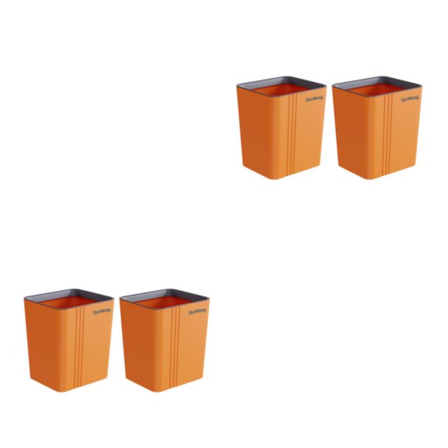 Cesto de basura Bewildely 2 piezas oficina sala de estar dormitorio Azul Naranja Amarillo