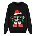 thumbnail image 5 of TTUHYWXI Matching Family Christmas Sweatshirts, Xmas Ugly Funny Jumper Long Sleeve Holiday Pullover Tops for Mom Dad Clothes (Black-Kid, 3Y), 5 of 5