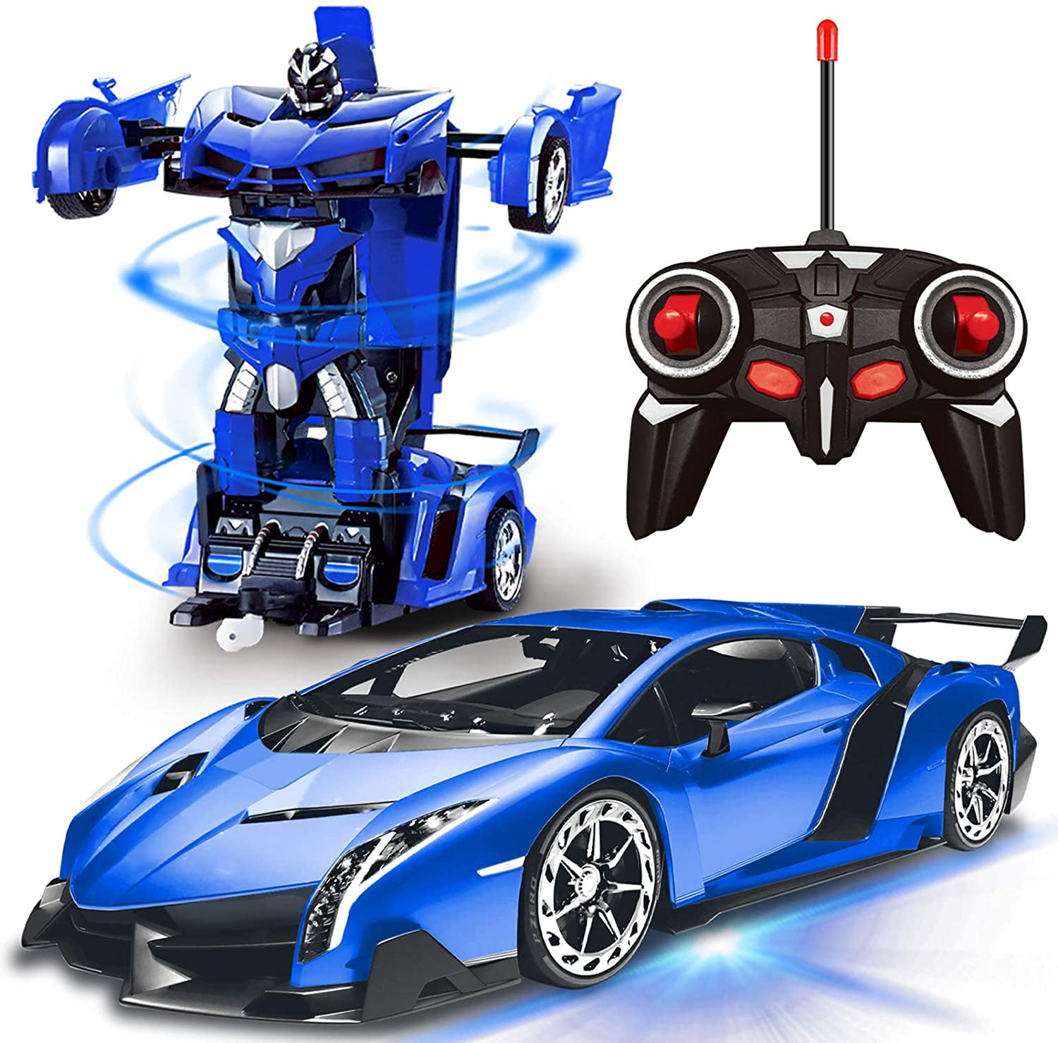 1:18 Transformer RC Sport Robot Car Remote Control 2in1 Kids Toy Model Xmas Gift 