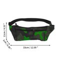 thumbnail image 3 of Unique Bargains 1 Pc Fanny Pack Camo Pattern Waist Bag Camouflage Green, 3 of 6