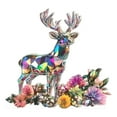 thumbnail image 2 of Lssam Cat Figurines Decor Kits, DIY Mini Calico Deer Gem Painting, Realistic Desktop Ornament with Stand, Acrylic Art Craft for Adults & Cat Lovers, 2 of 9