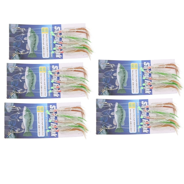 Anzuelos De Cuerda De Pesca, Aparejos De Pesca De Simulación De Línea De Nailon Resistente Antibobinado Mano De Obra Exquisita Luminosa Para Agua Salada ANGGREK Otros