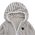 thumbnail image 4 of Mifsaly Boys Girls Lightweight Hooded Jacket Toddler Kids Full Zip Striped Sun Protection Hoodie Cute Heart Embroidery Breathable Long Sleeve Outerwear, 4 of 4