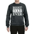 thumbnail image 2 of Wild Bobby, Best Dad Ever Daddy Husband, Father's Day, Unisex Men Crewneck Graphic Sweatshirt, Heather Black, 3XL, 2 of 3