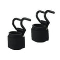 thumbnail image 6 of Dualoai 2 Pieces Weight Lifting Hooks Wrist Hook Straps Portable Wrist Support Wraps for Black, 6 of 9