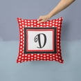 thumbnail image 2 of Monogram Letter Fabric Decorative Pillow, 2 of 4