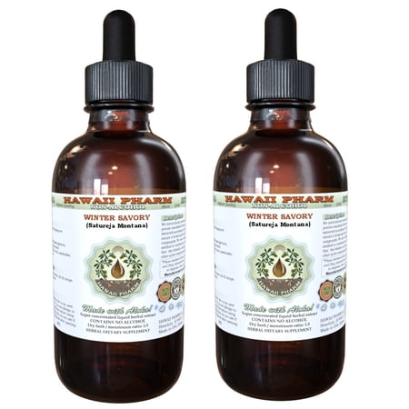 Winter Savory (Satureja Montana) Glycerite, Organic Dried Leaf Alcohol-Free Liquid Extract, Sarriette, Glycerite Herbal Supplement 2x2 oz