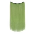 thumbnail image 1 of Makeup｜Bradem wig April Deals Hair Extensions Real Human Hair Remy Wire In Hair Extensions Secret Fish Line Hair Piece With 2 Clips Long Straight 20 Inch, 1 piece ear-hanging dyed wig, 1 of 9