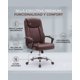 thumbnail image 5 of Silla Sillón Escritorio Oficina Ejecutiva Vinipiel EKE Life Home YX-1028 Marrón, 5 of 6