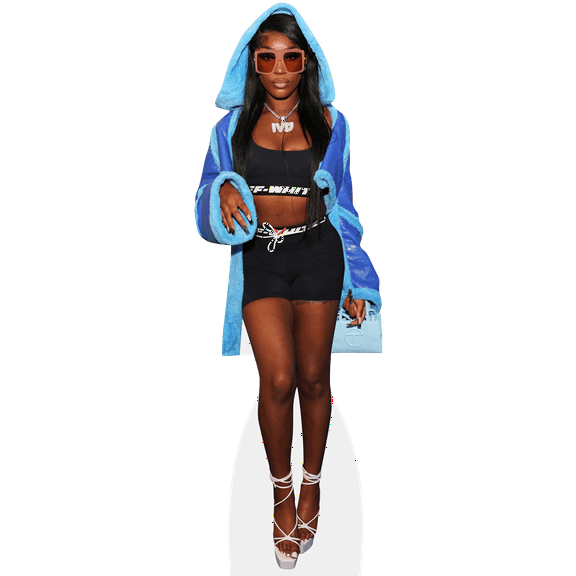 Ivorian Doll (Blue Jacket) Life Size Cutout. Standee.