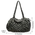 thumbnail image 4 of Hsqqdc Leopard Print Large Capacity Canvas Shoulder Tote Bag, Casual Hobo Handbag for Daily Commute Work, 4 of 7