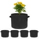 thumbnail image 1 of Uxcell 5 Paquete de Bolsas de Cultivo para Plantas de 3 Galones, Macetas de Tela Engrosada de 300G con Asas, Macetas de Jardín Negras, 1 of 7
