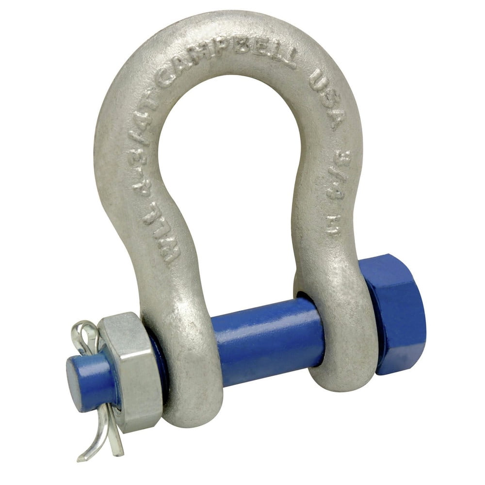 Campbell 999G Series Anchor Shackles, 7/8 in Bail Size, 7 Tons