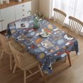 thumbnail image 2 of Cute Hedgehogs and Forest Animals Pattern Rectangle Tablecloth 60"x84",Waterproof Polyester Rectangle Table Cloth, Wipeable Spillproof Polyester Tablecloth for Dining, Camping, Indoor and Outdoor, 2 of 5