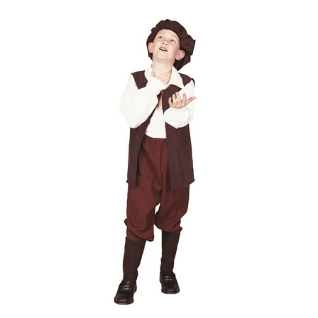 RG Costumes 90313-M-BK Black Renaissance Boy Costume - Size Child-Medium