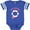 Football Blue and White, variant on Inktastic Nautical Big Sister Girls Baby Bodysuit