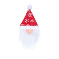 thumbnail image 2 of Adornos navideños, adornos de decoración navideña, regalos navideños, decoraciones navideñas, muñeco anciano sin rostro, funda para botella de vino, bolsa de regalo, funda para botella de vestir, 2 of 6