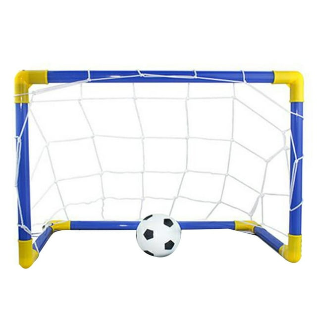 Bamboohart Foldable Boys Soccer Toys Training Practice Children Football Goal Post Net Set