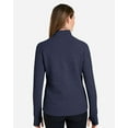 thumbnail image 3 of North End NE725W Women's Spirit Textured Quarter-Zip Pullover-Classic Navy Heather-2XL, 3 of 6