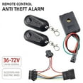 thumbnail image 3 of E-Bike Alarm System 36V 48V 60V 72V with Dual Switch for Electric Bicycle Scooter Brushless Controller,1 x Alarm System 2 x Remote control 1 x wiring harness,Black, 3 of 7